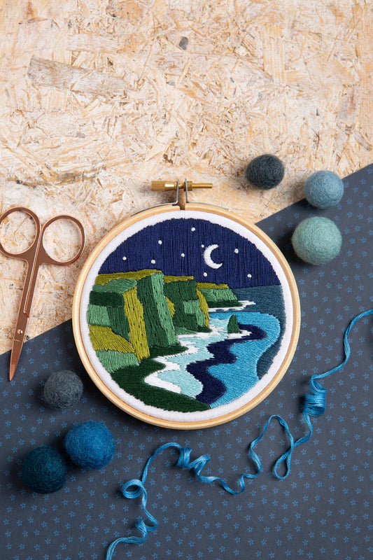Celtic Cliffs Mini Embroidery Kit