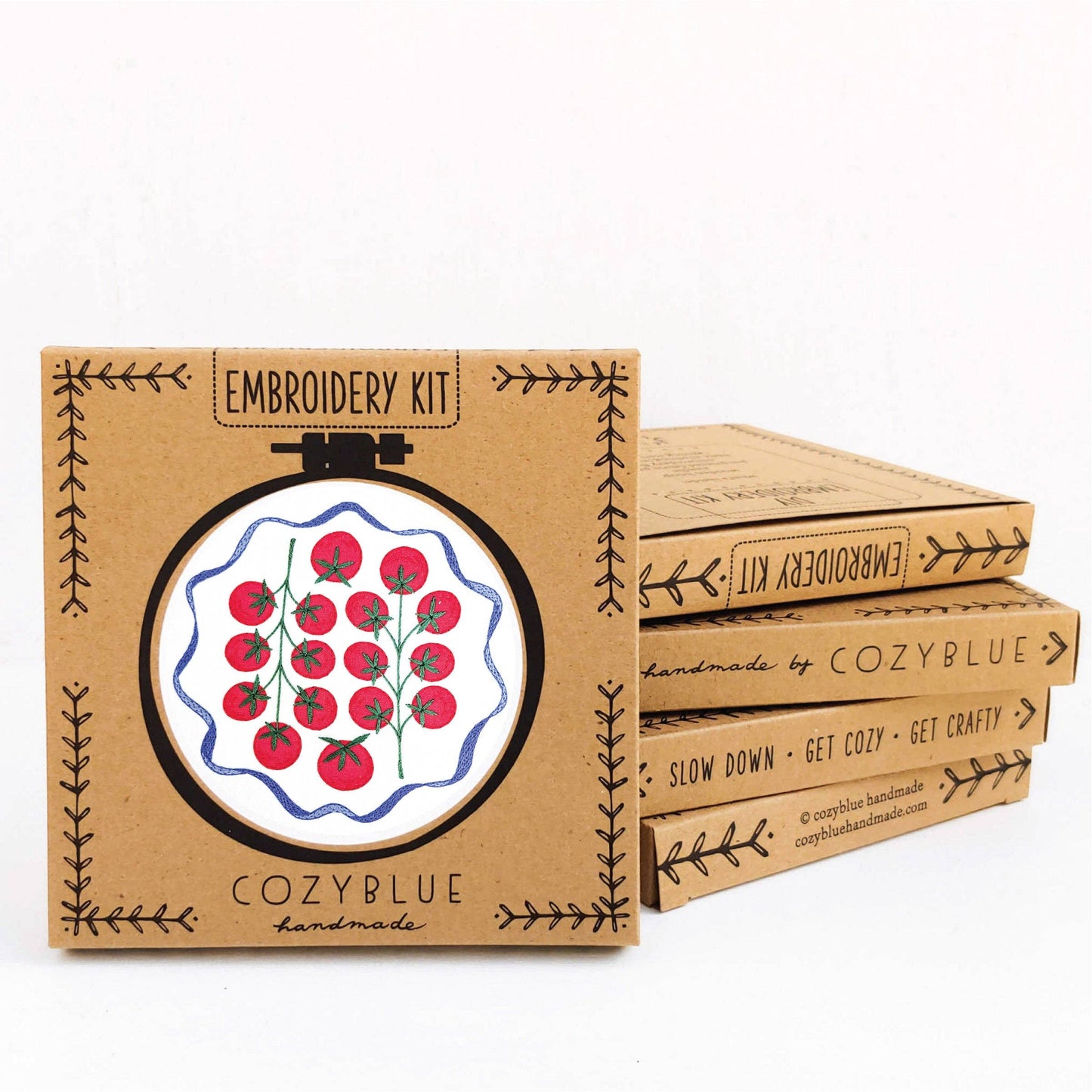 Tomatoes embroidery kit