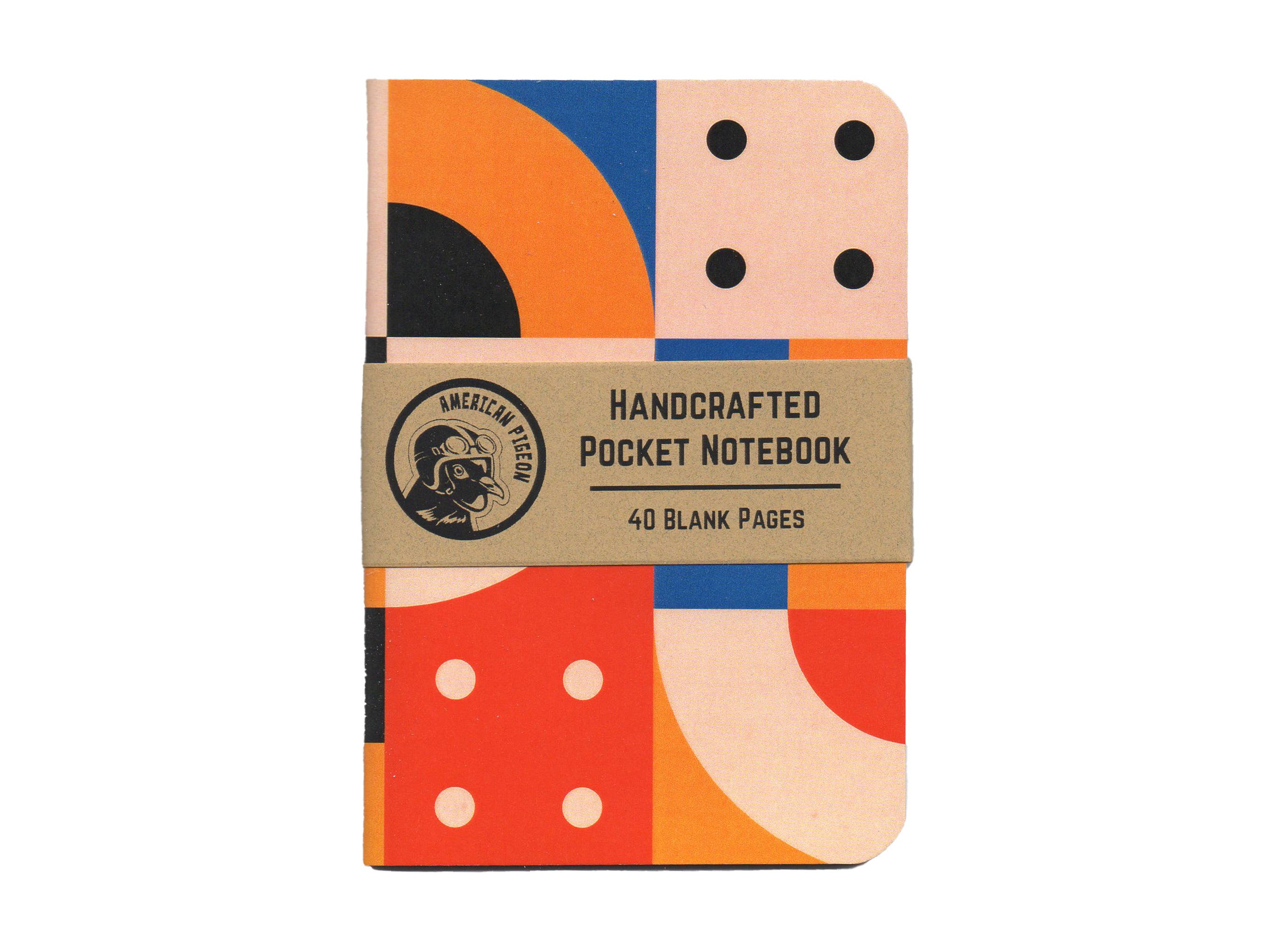 Geometric Design 2 Handcrafted Pocket Notebook – Black Sheep Craft Shop