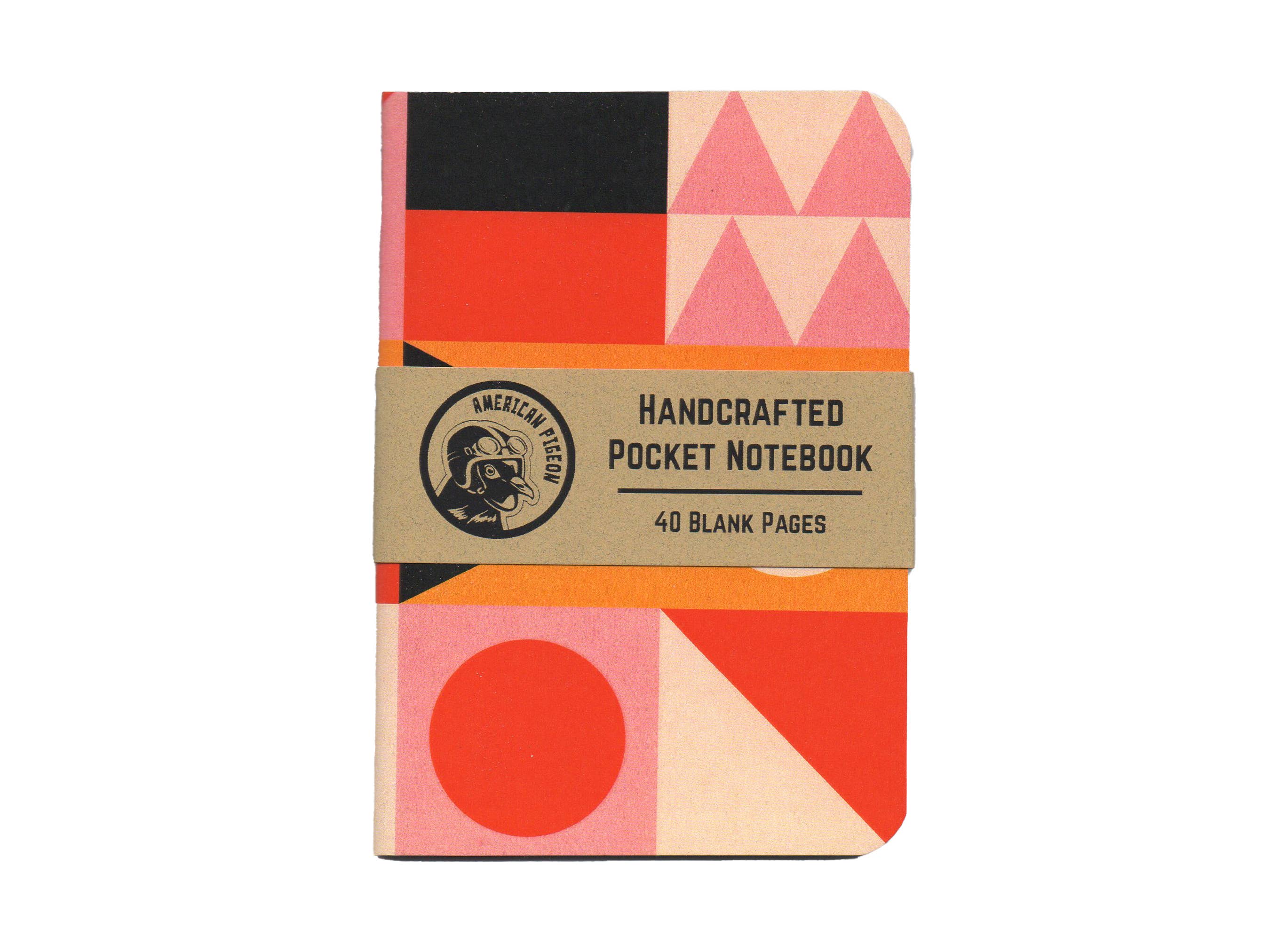 Geometric Design 1 Handcrafted Pocket Notebook – Black Sheep Craft Shop