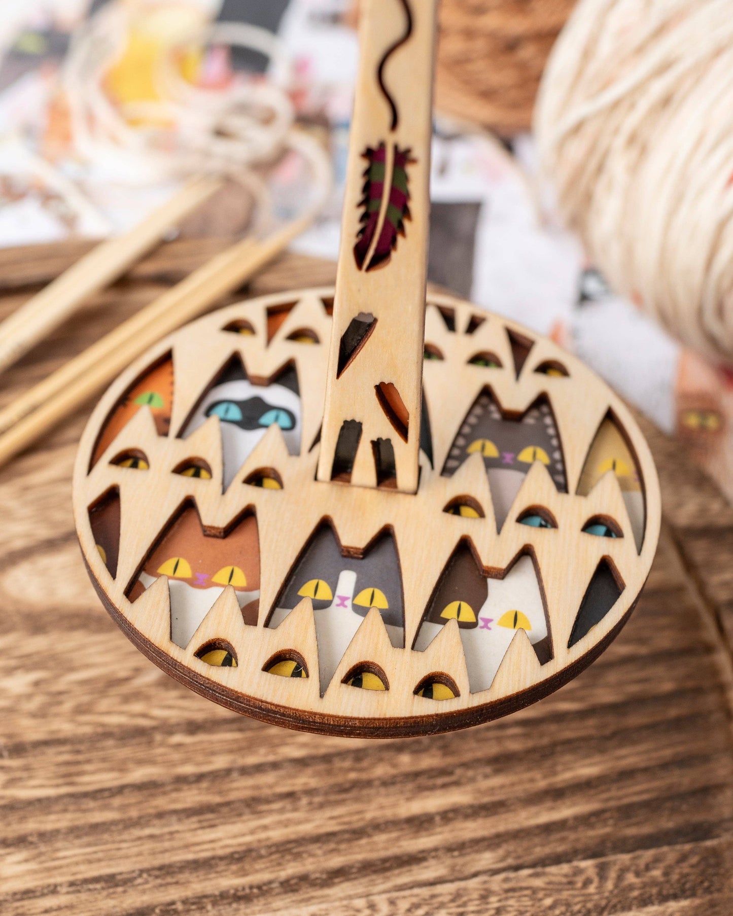 Meowsome Mini Minder for Knitting/Crochet