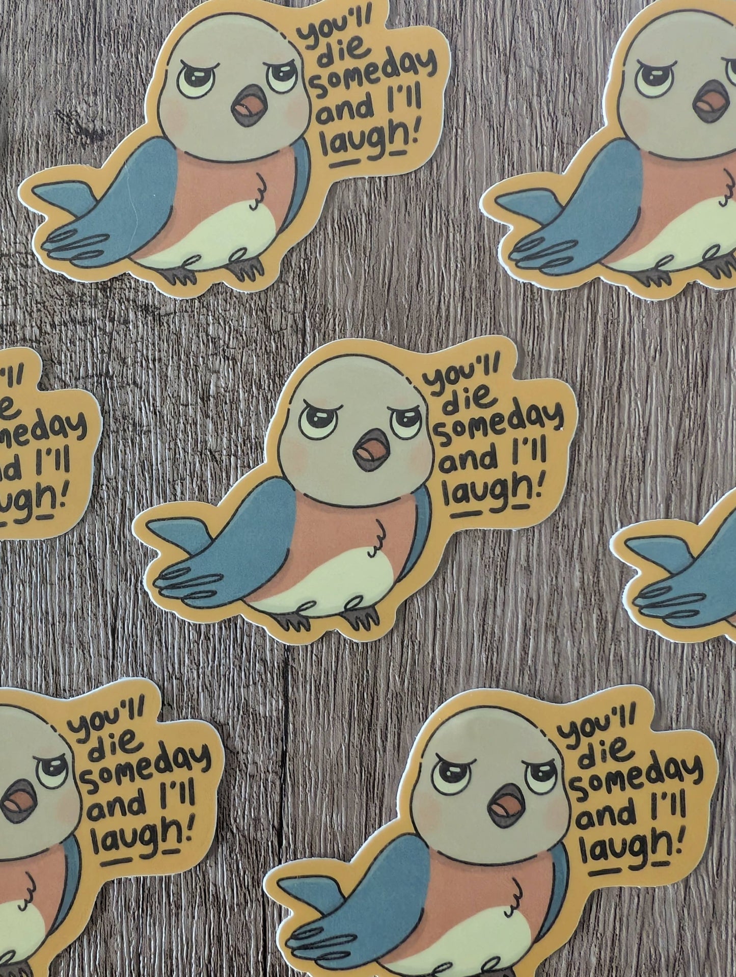 Laugh - Beatrice Over the Garden Wall Vinyl Bluebird Sticker