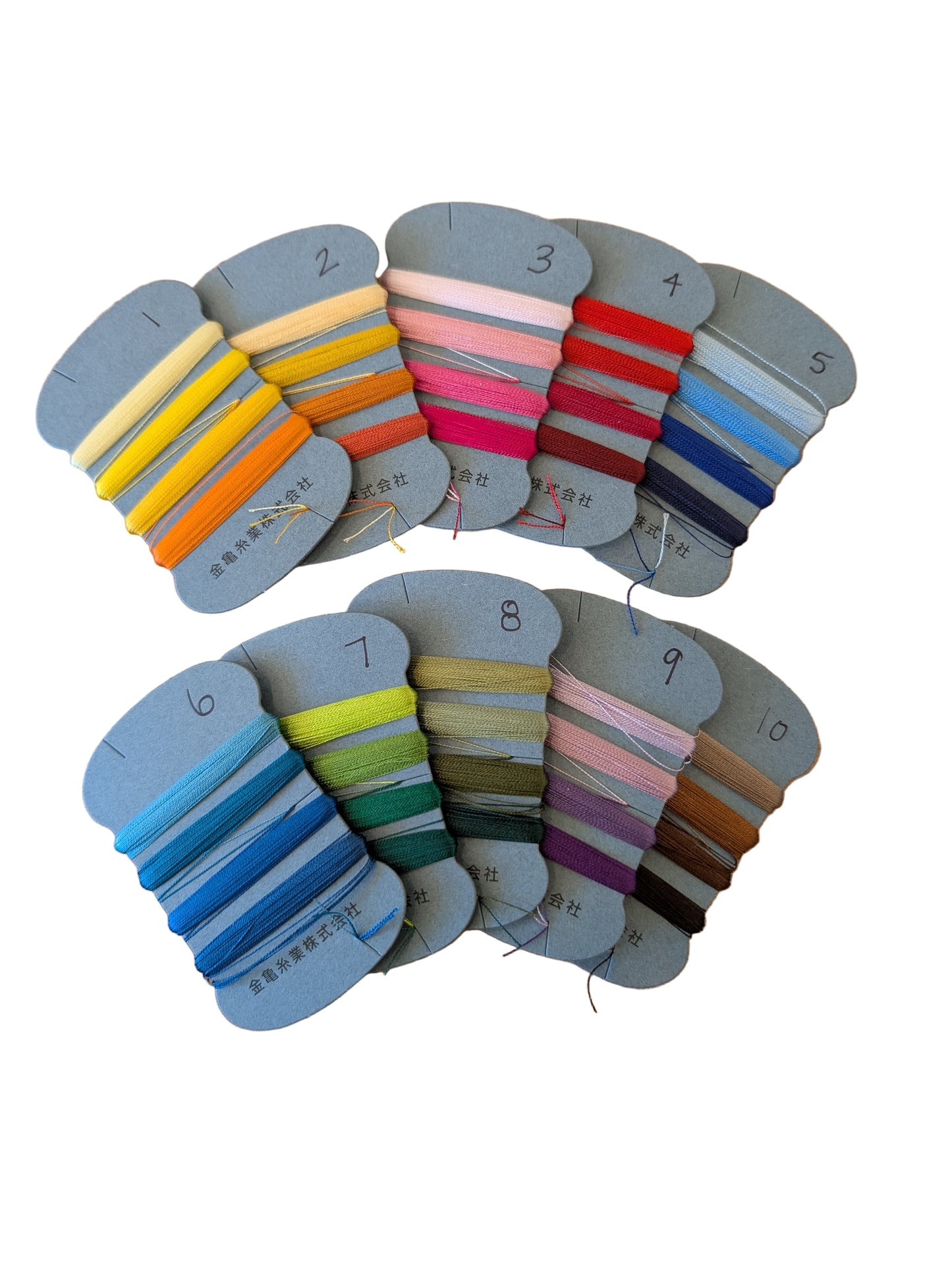 100% silk thread, 4-color combo